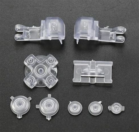 Full Set Buttons A B L R LR Button Power On Off Volume Button D-Pad Key for Game boy Advance SP for GBA SP Console (Clear Red) in Saudi Arabia