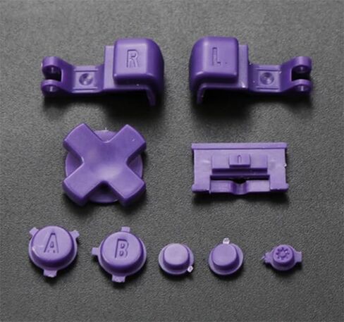 Full Set Buttons A B L R LR Button Power On Off Volume Button D-Pad Key for Game boy Advance SP for GBA SP Console (Clear Red) in Saudi Arabia