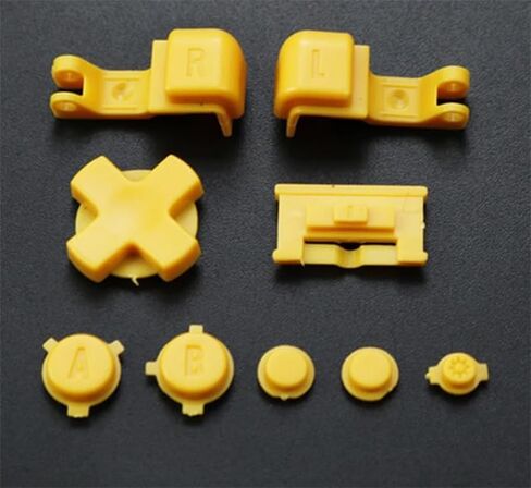 Full Set Buttons A B L R LR Button Power On Off Volume Button D-Pad Key for Game boy Advance SP for GBA SP Console (Clear Red) in Saudi Arabia