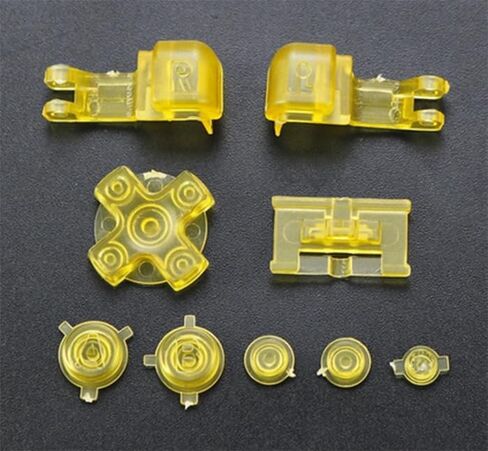 Full Set Buttons A B L R LR Button Power On Off Volume Button D-Pad Key for Game boy Advance SP for GBA SP Console (Clear Red) in Saudi Arabia