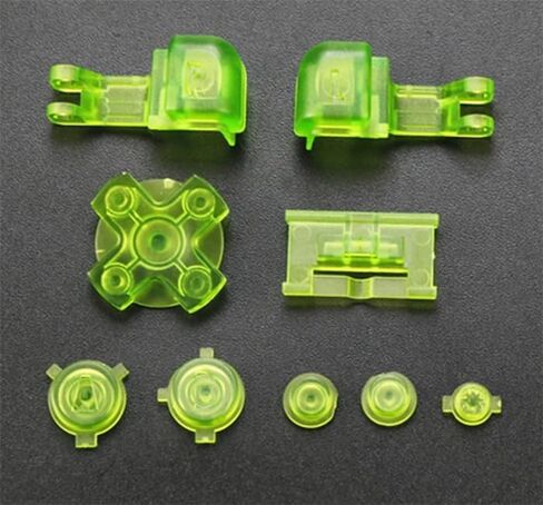 Full Set Buttons A B L R LR Button Power On Off Volume Button D-Pad Key for Game boy Advance SP for GBA SP Console (Clear Red) in Saudi Arabia