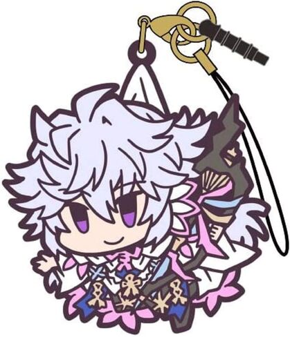 Fate/Grand Order Caster Merlin Character Tsumamare Pinch Rubber Phone Strap Mascot Collection Anime in Saudi Arabia