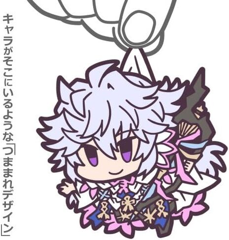 Fate/Grand Order Caster Merlin Character Tsumamare Pinch Rubber Phone Strap Mascot Collection Anime in Saudi Arabia
