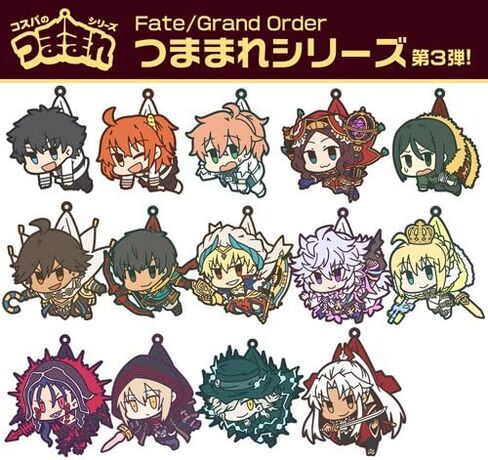 Fate/Grand Order Caster Merlin Character Tsumamare Pinch Rubber Phone Strap Mascot Collection Anime in Saudi Arabia