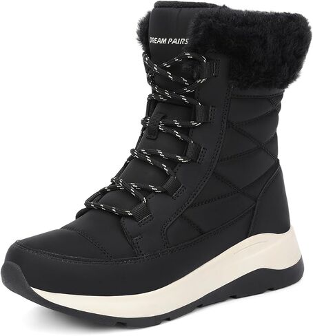 DREAM PAIRS Women's Winter Snow Boots Waterproof Warm Faux Fur Comfortable Outdoor Ladies Winter Booties in Saudi Arabia