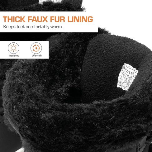 DREAM PAIRS Women's Winter Snow Boots Waterproof Warm Faux Fur Comfortable Outdoor Ladies Winter Booties in Saudi Arabia
