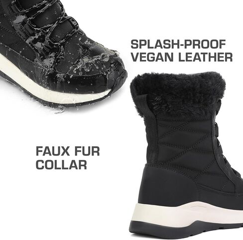 DREAM PAIRS Women's Winter Snow Boots Waterproof Warm Faux Fur Comfortable Outdoor Ladies Winter Booties in Saudi Arabia