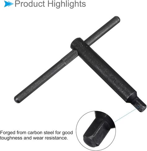 Lathe Chuck Wrench, 12mm Square Head L125x 220mm, with Hand-Held Rod Easy to Use Square Head Key Spanner Tool -(Applications: for CNC Router Engraving Milling Machine) in Saudi Arabia