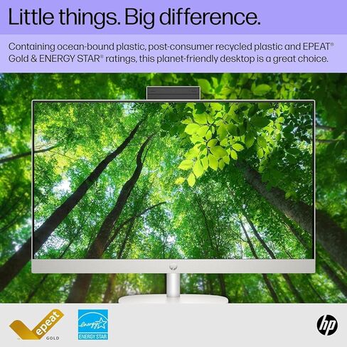 كمبيوتر HP 2024 الأحدث الكل في واحد، شاشة FHD مقاس 21.5 بوصة، معالج Intel Celeron J4025، ذاكرة الوصول العشوائي 16 جيجابايت، SSD 512 جيجابايت، كاميرا ويب، Wi-Fi 6، Windows 11 Pro، مع ترخيص Microsoft Office مدى الحياة وماوس لاسلكي صامت in Saudi Arabia