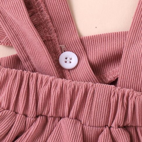 Newborn Baby Girl Clothes Toddler Long Sleeve Cute Romper Top Ruffle Skirt Overall Dress With Headband in Saudi Arabia