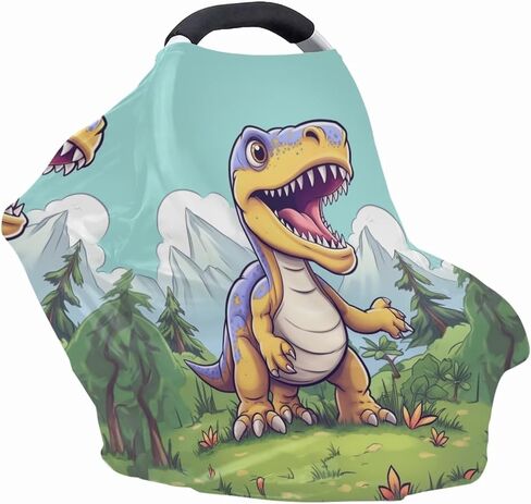 ZFRXIGN Horse Car Seat Cover for Babies Girls Stuff Nursing Cover, Stretchy Infant Carseat Canopy, Multi Use Cover Shopping Cart/High Chair/Stroller Covers Black in Kuwait