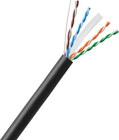 JAVEX CAT6 UTP خارجي (1000 قدم)، 550 ميجا هرتز، 23AWG، كابل CCA Ethernet بالجملة، صندوق سهل السحب، 305 متر، أبيض in Kuwait