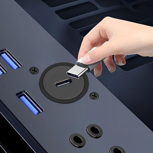 محول لوحة USB-C 3.1 مع غطاء غبار - وحدة من النوع D مقاومة للماء، موصل حاجز من أنثى إلى أنثى لنقل البيانات والشحن in Saudi Arabia