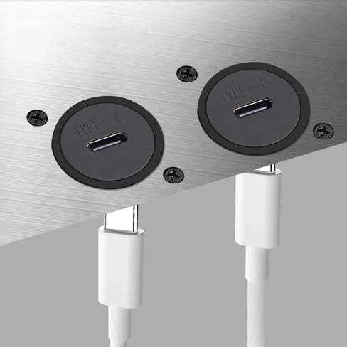 محول لوحة USB-C 3.1 مع غطاء غبار - وحدة من النوع D مقاومة للماء، موصل حاجز من أنثى إلى أنثى لنقل البيانات والشحن in Saudi Arabia