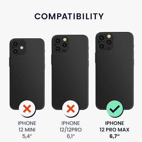 حافظة kwmobile متوافقة مع حافظة Apple iPhone 12 Pro Max - غطاء هاتف من السيليكون TPU مع لمسة نهائية ناعمة - وردي فاتح in Saudi Arabia