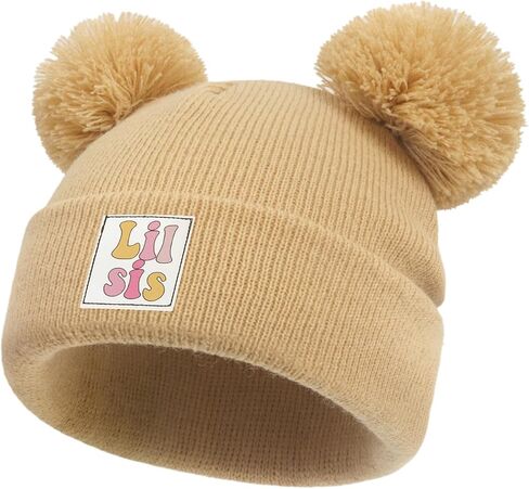 DANMY Baby Winter Beanie Hat,Kids Winter Warm Knit Hat with Pom,Toddler Soft Beanie for Little Boys Girls Children in Saudi Arabia