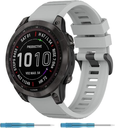 متوافق مع سوار Garmin Fenix ​​7 Sapphire Solar Band، أشرطة بديلة 22 مم لـ Fenix ​​7 / Fenix ​​7 Solar/Fenix ​​6 / Fenix ​​6 Pro Solar/Fenix ​​6 Sapphire in Kuwait