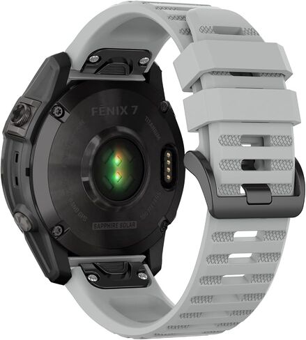 متوافق مع سوار Garmin Fenix ​​7 Sapphire Solar Band، أشرطة بديلة 22 مم لـ Fenix ​​7 / Fenix ​​7 Solar/Fenix ​​6 / Fenix ​​6 Pro Solar/Fenix ​​6 Sapphire in Kuwait