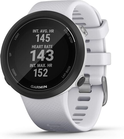 Garmin Swim 2, GPS Swimming Smartwatch for Pool and Open Water with Signature Stand and Cloth | Underwater Heart Rate, Records Distance, Pace, Stroke Count and Type in Saudi Arabia