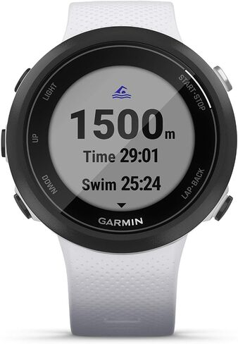 Garmin Swim 2, GPS Swimming Smartwatch for Pool and Open Water with Signature Stand and Cloth | Underwater Heart Rate, Records Distance, Pace, Stroke Count and Type in Saudi Arabia