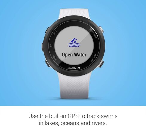 Garmin Swim 2, GPS Swimming Smartwatch for Pool and Open Water with Signature Stand and Cloth | Underwater Heart Rate, Records Distance, Pace, Stroke Count and Type in Saudi Arabia