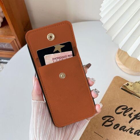 for Cricket Debut S2 Case, Cricket Debut S2 Wallet Back with Card Holder, Shockproof PU Leather Case Crossbody Adjustable Detachable Lanyard Hands Free | Kickstand Flip Magnetic Closure -Black in Saudi Arabia