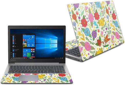 MightySkins Skin Compatible with Lenovo Ideapad 330 15" (2018) - Vintage Floral | Protective, Durable, and Unique Vinyl Decal wrap Cover | Easy to Apply, Remove, and Change Styles | Made in The USA in Saudi Arabia