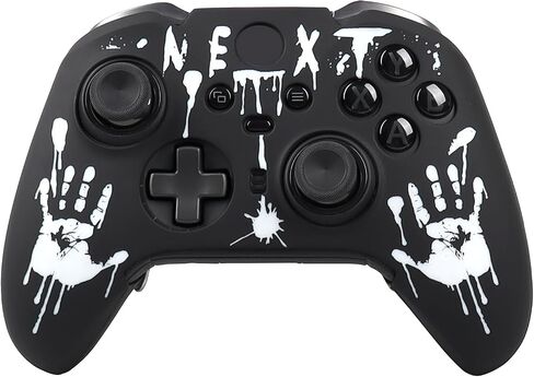 RALAN Laser Blood Handprint Design Controller Skin with 4 Thumb Grips for Xbox Elite Wireless Controller Series 2 Core, Anti-Slip Silicone Controller Cover Protector Case in Saudi Arabia