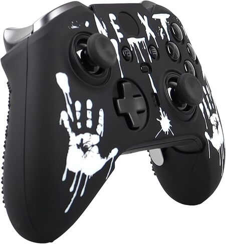 RALAN Laser Blood Handprint Design Controller Skin with 4 Thumb Grips for Xbox Elite Wireless Controller Series 2 Core, Anti-Slip Silicone Controller Cover Protector Case in Saudi Arabia