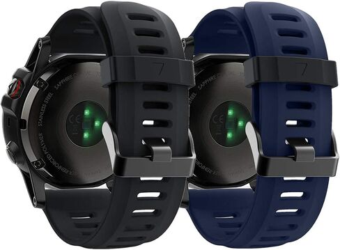 Band for Garmin Fenix 3, Soft Silicone Replacement Watch Band Strap for Garmin Fenix 3 / Fenix 3 HR Smart Watch (No Tracker) in Kuwait