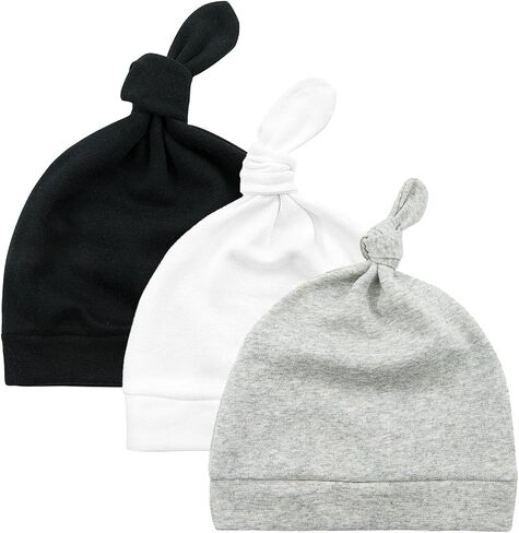 American Trends Newborn Baby Hat Set Toddler Beanie Hats Soft Hospital Caps for Infant Baby Girls Boys in Saudi Arabia