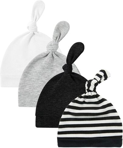 American Trends Newborn Baby Hat Set Toddler Beanie Hats Soft Hospital Caps for Infant Baby Girls Boys in Saudi Arabia
