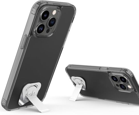 OUTXE 2 Pack Ultra-Thin Phone Kickstand, Universal Kickstand for Phone case Vertical/Horizontal Metal Rotatable Phone Stand for Desk for iPhone 15/14/13/12/11 Mini Plus Pro Max, Galaxy S24 - Black in Saudi Arabia