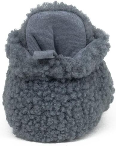 Robeez Baby Girls and Boys Crib Fleece Sherpa Snap Booties with Slip-Resistant Soles for Infant and Toddler, 0-18 Months in Kuwait