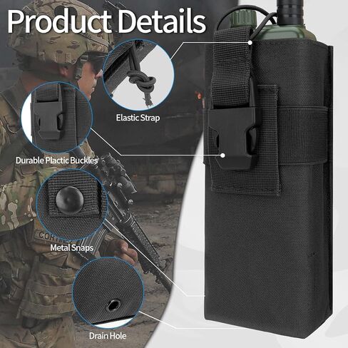 BAOFENG راديو Hoster Molle راديو الحقيبة التكتيكية حامل الراديو راديو حالة Molle راديو حقيبة النايلون ل AR-152 UV-25 AN/PRC 148 152 اتجاهين راديو لاسلكي لاسلكي تخزين قابل للتعديل in Saudi Arabia