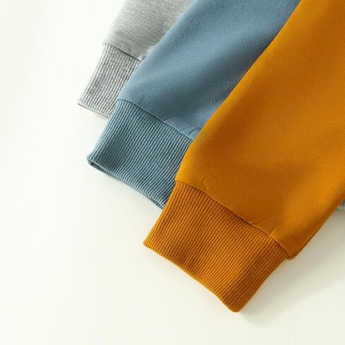 Baby Boys Girls 3 Pack Sweatpants Toddler Solid Elastic Waist Bottom Joggers Pants Unisex Newborn Infant Trousers in Kuwait