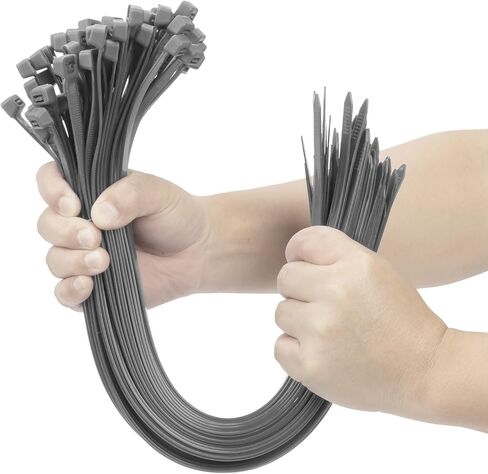 XINGO Brown 24 inch Zip Ties Heavy Duty 100 Pack, 200 LBS Ultra Strong Plastic Wire Ties, Large Cable Ties Extra Long Tie Wraps, Indoor and Outdoor UV Resistant in Saudi Arabia