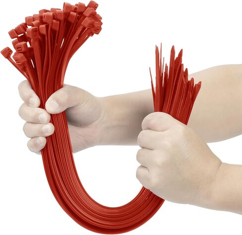 XINGO Brown 24 inch Zip Ties Heavy Duty 100 Pack, 200 LBS Ultra Strong Plastic Wire Ties, Large Cable Ties Extra Long Tie Wraps, Indoor and Outdoor UV Resistant in Saudi Arabia