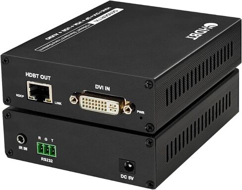 Digital HDMI Extender Over Cat5e/6 Uncompressed Full HD 1080p 60Hz HDMI Over Ethernet Cable Up to 495Ft, HDMI IP Extender Support IR Remote Control and HDMI Loop Out in Saudi Arabia