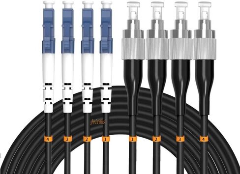 60Meters 196ft LC to LC 4 Core Outdoor Armored Fiber Optic Cable Jumper Patch Cord Optical 9/125 Singlemode LC-LC in Kuwait