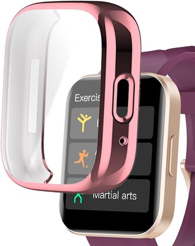 Watch Cases Compatible with RUIMEN D1 1.85" Smart Watch, TPU Case with Screen Protector, Protecting Watch Body & Screen in Saudi Arabia