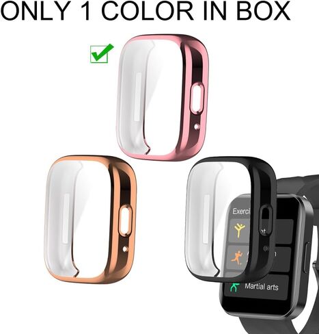 Watch Cases Compatible with RUIMEN D1 1.85" Smart Watch, TPU Case with Screen Protector, Protecting Watch Body & Screen in Saudi Arabia