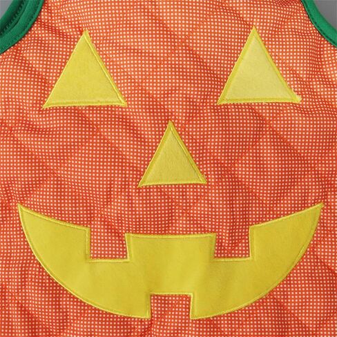 Noubeau Toddler Baby Boy Girl Halloween Clothes Pumpkin Sleeveless Romper Bodysuit One Piece Halloween Outfit in Saudi Arabia