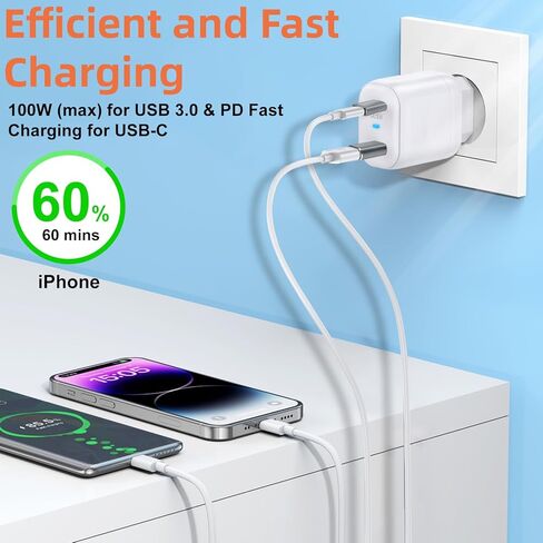 محول Herfair USB إلى USB C 4 حزم محول شاحن USB من النوع C أنثى إلى USB ذكر / محول USB أنثى إلى USB-C ذكر لهاتف iPhone 15 Plus/Pro Max، iWatch S8/S9، AirPods، محول USB إلى USB C OTG ( أسود) in Kuwait