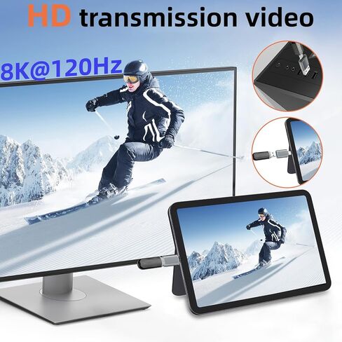 محول Herfair USB إلى USB C 4 حزم محول شاحن USB من النوع C أنثى إلى USB ذكر / محول USB أنثى إلى USB-C ذكر لهاتف iPhone 15 Plus/Pro Max، iWatch S8/S9، AirPods، محول USB إلى USB C OTG ( أسود) in Kuwait