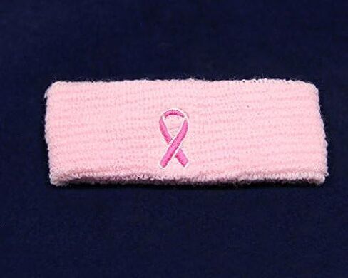 Breast Cancer Awareness Sport Headband, Armband and Wristband for Breast Cancer Awareness- Perfect for Sports Teams, High School, College, Pee Wee and Cheerleading in Saudi Arabia