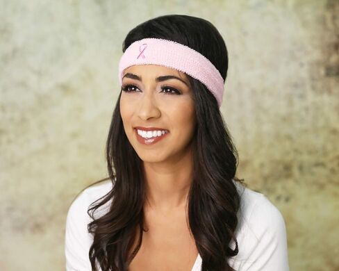 Breast Cancer Awareness Sport Headband, Armband and Wristband for Breast Cancer Awareness- Perfect for Sports Teams, High School, College, Pee Wee and Cheerleading in Saudi Arabia