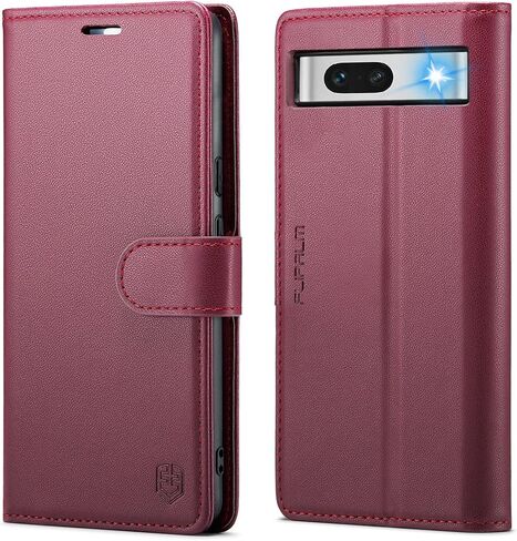 for Google Pixel 8a Wallet Case with RFID Blocking Credit Card Holder, PU Leather Folio Flip Kickstand Protective Shockproof Cover Women Men for Google Pixel 8a Phone case (Purple) in Kuwait