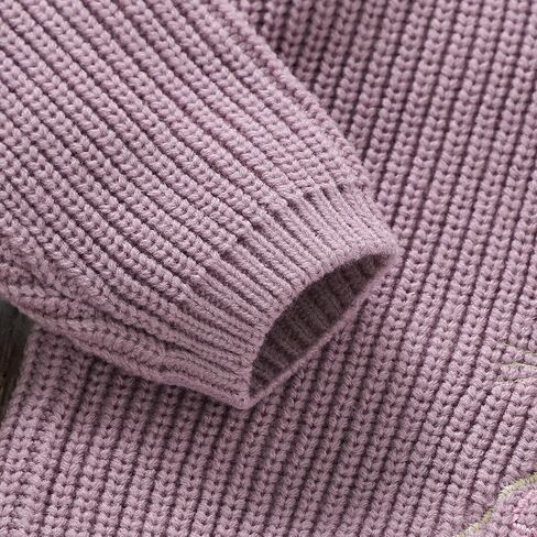 Toddler Baby Girl Easter Outfit Bunny Embroidery Long Sleeve Kint Sweater Infant Knitted Easter Sweaters in Saudi Arabia