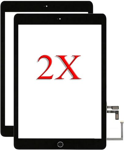 لجهاز iPad 7 7th / 8 8th Gen A2197 A2198 A2200 A2270 A2428 A2429 A2430 استبدال الشاشة 2 حزمة محول رقمي 10.2 بوصة، لجهاز iPad 7 7th / 8 الجيل الثامن استبدال محول رقمي لشاشة اللمس (أبيض) in Kuwait